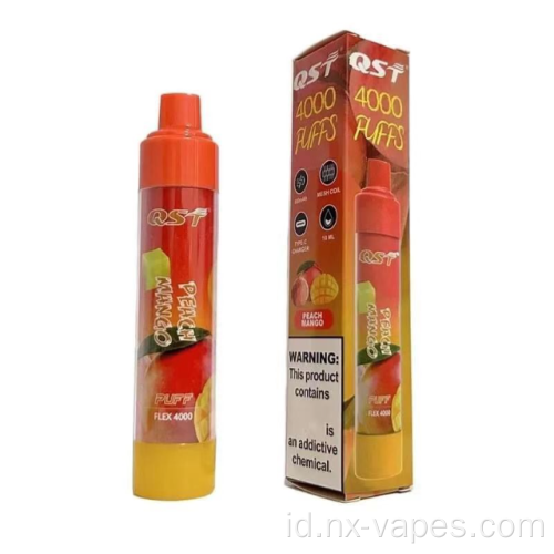 Qst qst 4000 puff berkualitas tinggi vape sekali pakai